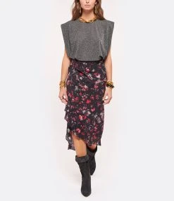 Momoni Tee-shirt Enna Gris -ANINE BING Boutique momon look20210706 76 1