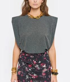 Momoni Tee-shirt Enna Gris -ANINE BING Boutique momon look20210706 78 1