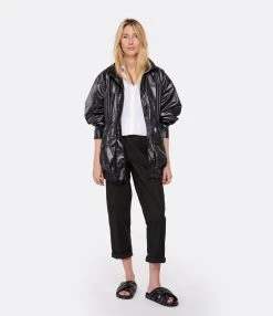 Momoni Pantalon Idaho Coton Noir -ANINE BING Boutique momon look20230125 415