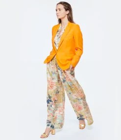 Momoni Pantalon Aspen Soie Multicolore -ANINE BING Boutique momon look20230131 264