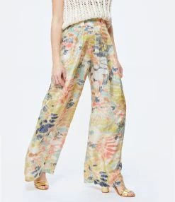 Momoni Pantalon Aspen Soie Multicolore -ANINE BING Boutique momon look20230131 279