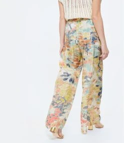 Momoni Pantalon Aspen Soie Multicolore -ANINE BING Boutique momon look20230131 283