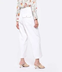 Momoni Pantalon Grecale Blanc -ANINE BING Boutique momon look20230222 55