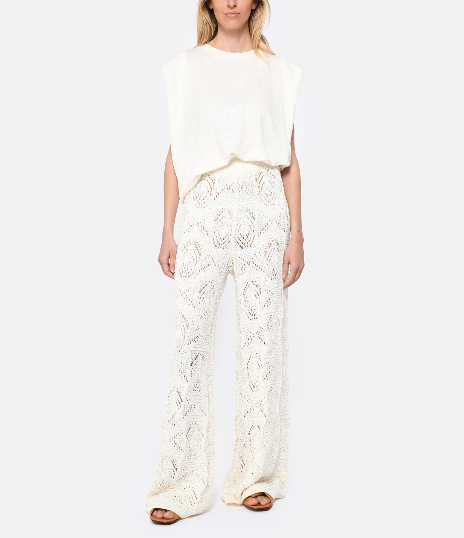 Momoni Tee-shirt Enna Lin Blanc 5 Momoni Tee-shirt Enna Lin Blanc – Image 3