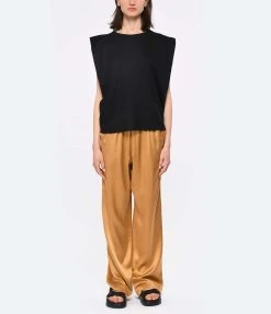 Momoni Tee-shirt Enna Lin Noir -ANINE BING Boutique momon look20230223 400