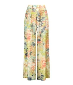 Momoni Pantalon Aspen Soie Multicolore