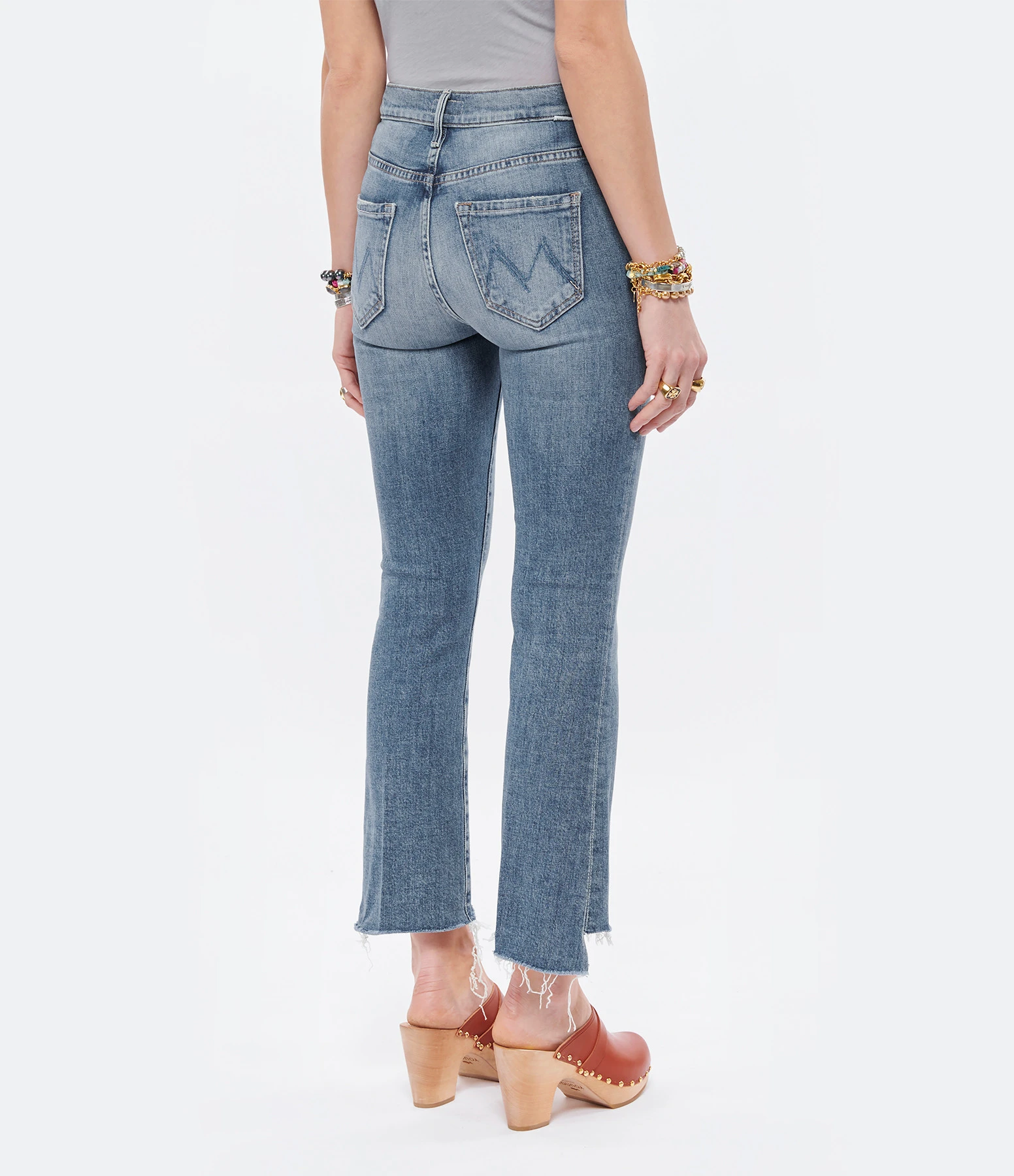 MOTHER Jean The Insider Crop Step Fray Denim Scenic Route 7 MOTHER Jean The Insider Crop Step Fray Denim Scenic Route – Image 5