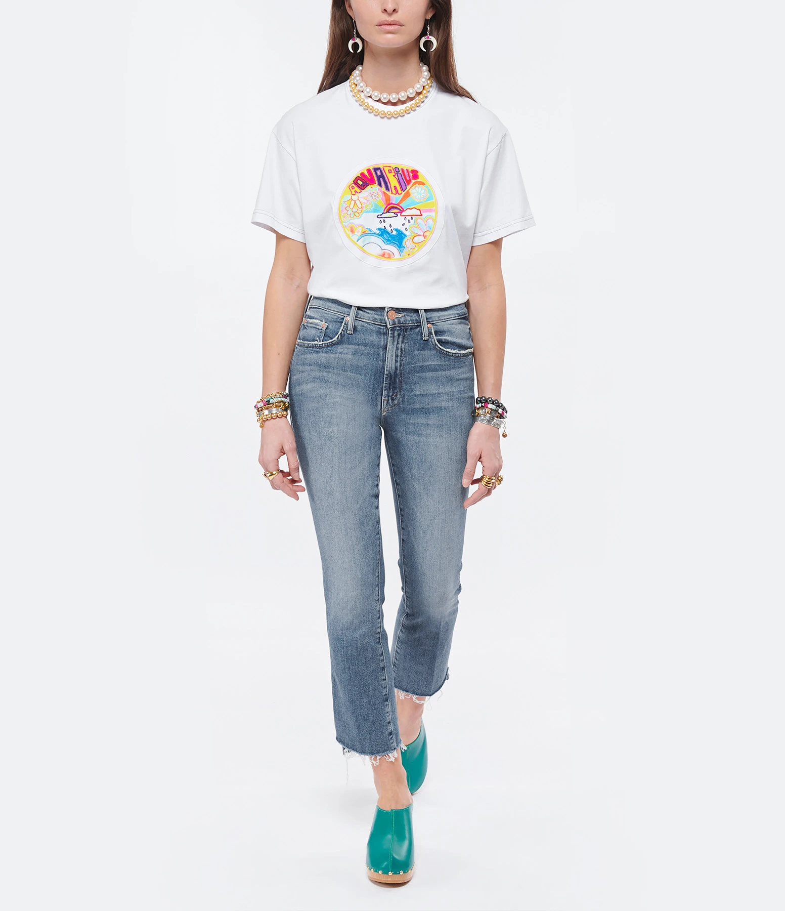 MOTHER Jean The Insider Crop Step Fray Denim Scenic Route 8 MOTHER Jean The Insider Crop Step Fray Denim Scenic Route – Image 6