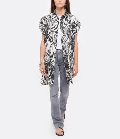 MOTHER Jean The Runaway Skinny Flare Denim Daytona Nights -ANINE BING Boutique mothe look20220419 128