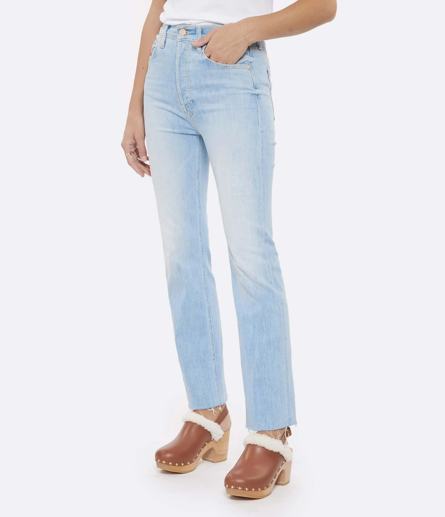 MOTHER Jean The Tripper Ankle Fray Coton Island Time 6 MOTHER Jean The Tripper Ankle Fray Coton Island Time – Image 4