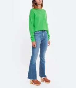 MOTHER Jean The Weekender Fray Denim A Groovy Kind Of Love -ANINE BING Boutique mothe look20220720 216