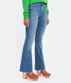 MOTHER Jean The Weekender Fray Denim A Groovy Kind Of Love -ANINE BING Boutique mothe look20220720 219