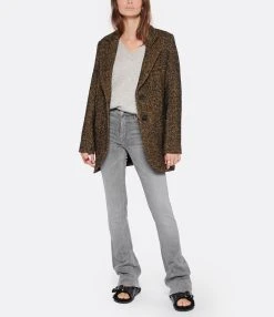 MOTHER Jean The Runaway Skinny Flare Denim Daytona Nights -ANINE BING Boutique mothe look20221102 85