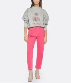 MOTHER Jean The Ditcher Crop Superior Azalea -ANINE BING Boutique mothe look20221115 317