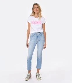 MOTHER Jean The Insider Crop Step Fray Denim Bleu Limited -ANINE BING Boutique mothe look20230111 214