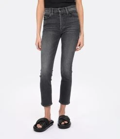 MOTHER Jean The Mid Rise Dazzler Denim Noir The Night Is Watchin -ANINE BING Boutique mothe look20230111 655