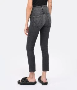 MOTHER Jean The Mid Rise Dazzler Denim Noir The Night Is Watchin -ANINE BING Boutique mothe look20230111 656