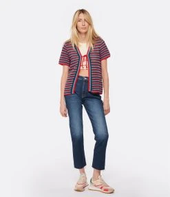 MOTHER Jean The Scrapper Cuff Ankle Fray Superior Denim Bleu Let'S Wine About It 14 MOTHER Jean The Scrapper Cuff Ankle Fray Superior Denim Bleu Let'S Wine About It -ANINE BING Boutique mothe look20230125 364 1