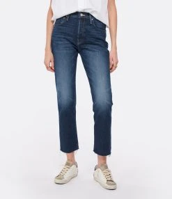 MOTHER Jean The Scrapper Cuff Ankle Fray Superior Denim Bleu Let'S Wine About It 12 MOTHER Jean The Scrapper Cuff Ankle Fray Superior Denim Bleu Let'S Wine About It -ANINE BING Boutique mothe look20230125 373