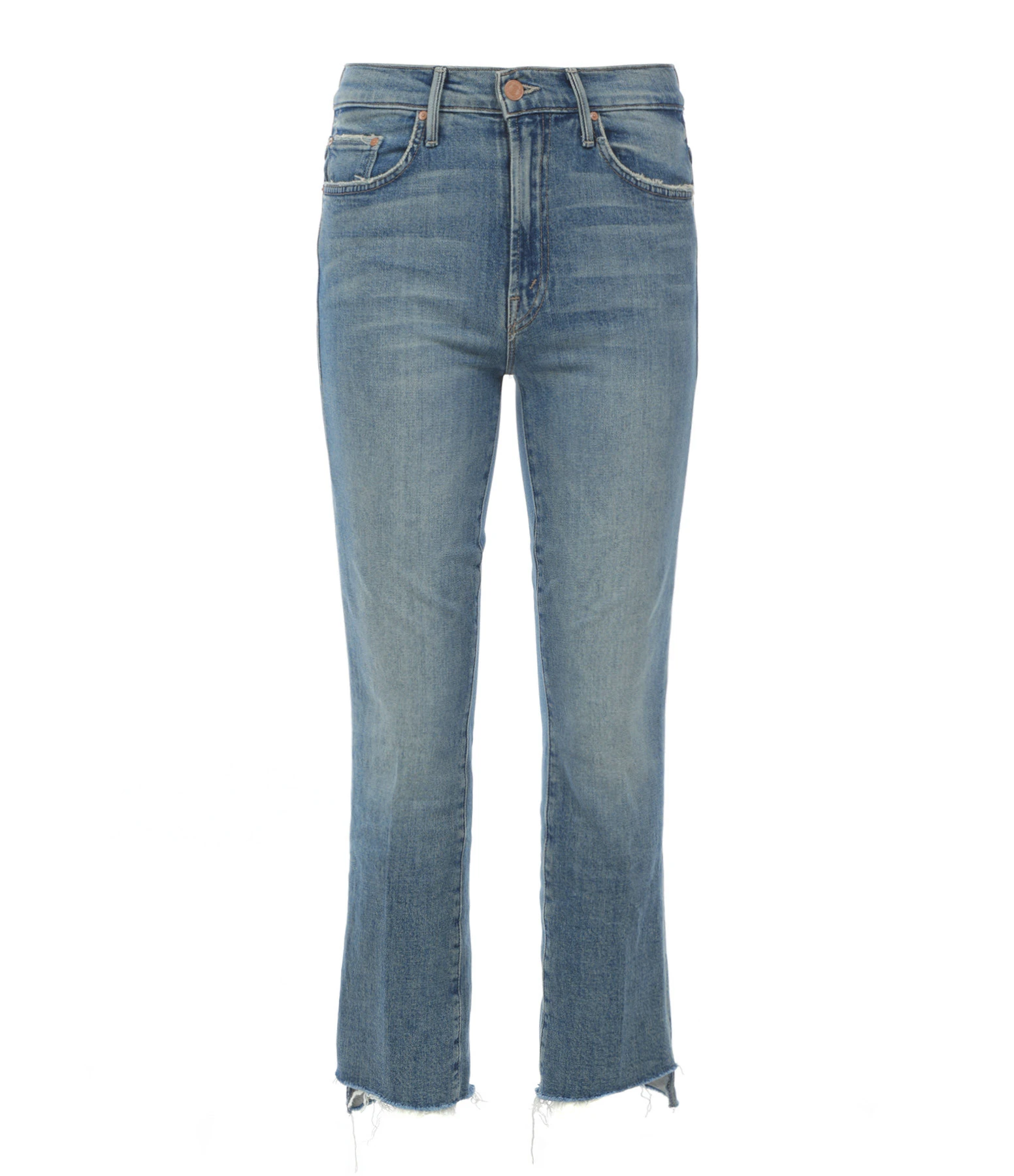 MOTHER Jean The Insider Crop Step Fray Denim Scenic Route 3 MOTHER Jean The Insider Crop Step Fray Denim Scenic Route