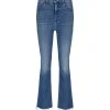 MOTHER Jean The Hustler Ankle Fray Denim Sorry I'm Staring -ANINE BING Boutique mothe45620 pck20220811 1