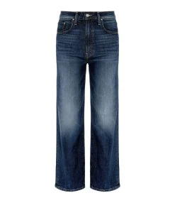 MOTHER Jean The Rambler Zip Ankle Superior Denim Bleu Let'S Wine About It