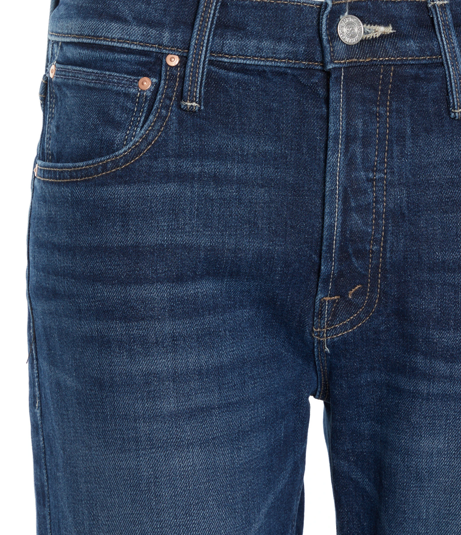 MOTHER Jean The Scrapper Cuff Ankle Fray Superior Denim Bleu Let'S Wine About It 4 MOTHER Jean The Scrapper Cuff Ankle Fray Superior Denim Bleu Let'S Wine About It – Image 2