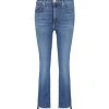 MOTHER Jean Insider Crop Step Fray Jean Denim Bleu Girl Crush 1 MOTHER Jean Insider Crop Step Fray Jean Denim Bleu Girl Crush -ANINE BING Boutique mothe48477 pck20230105 1