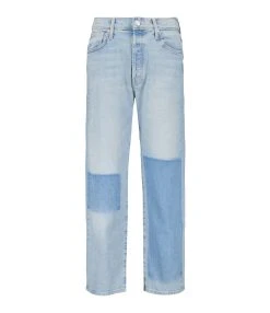 MOTHER Jean The Ditcher Crop Superior Denim Bleu Pre-Party