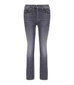 MOTHER Jean The Mid Rise Dazzler Denim Noir The Night Is Watchin