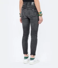 MOUSSY VINTAGE Jean Checotah Skinny Denim Noir -ANINE BING Boutique mouss look20220302 204