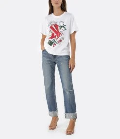 MOUSSY VINTAGE Jean Franconia Straight Denim Bleu -ANINE BING Boutique mouss look20220718 483