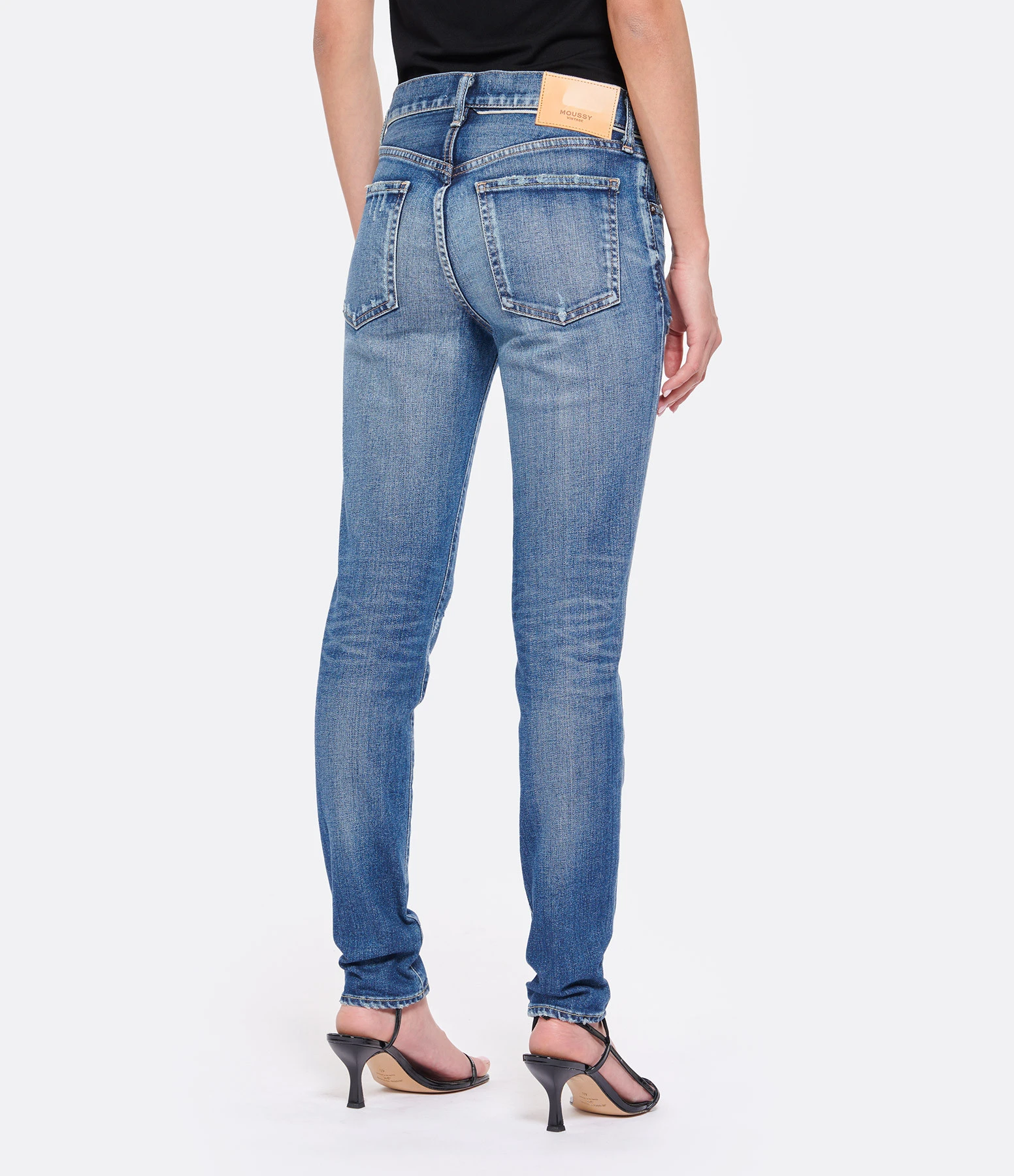 MOUSSY VINTAGE Jean MV Edgerton Skinny-L Denim Bleu Foncé 7 MOUSSY VINTAGE Jean MV Edgerton Skinny-L Denim Bleu Foncé – Image 5