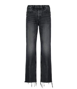 MOUSSY VINTAGE Jean Ashleys Wide Straight Denim Noir