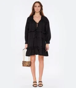 MSGM Robe Coton Noir -ANINE BING Boutique msgm3 look20230110 177