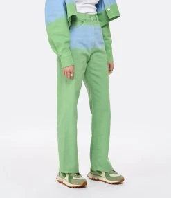 MSGM Pantalon Coton Vert -ANINE BING Boutique msgm3 look20230111 124
