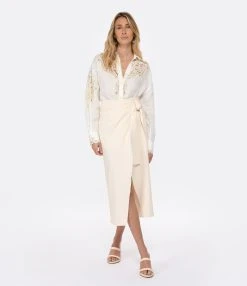 MSGM Jupe Crème -ANINE BING Boutique msgm3 look20230111 290