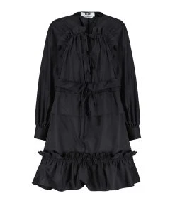 MSGM Robe Coton Noir