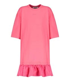 MSGM Robe Coton Fuschia