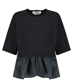 MSGM Tee-shirt Coton Noir