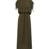 MAISON SAINT JULIEN Robe Alexandrie Longue Coton Kaki 1 MAISON SAINT JULIEN Robe Alexandrie Longue Coton Kaki -ANINE BING Boutique msj alexandrielongresortdress khaki 1
