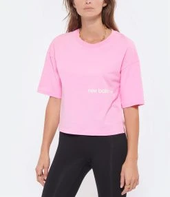 New Balance Tee-shirt NB Essentials Graphic Coton Orbit Pink -ANINE BING Boutique newbw look20220831 409