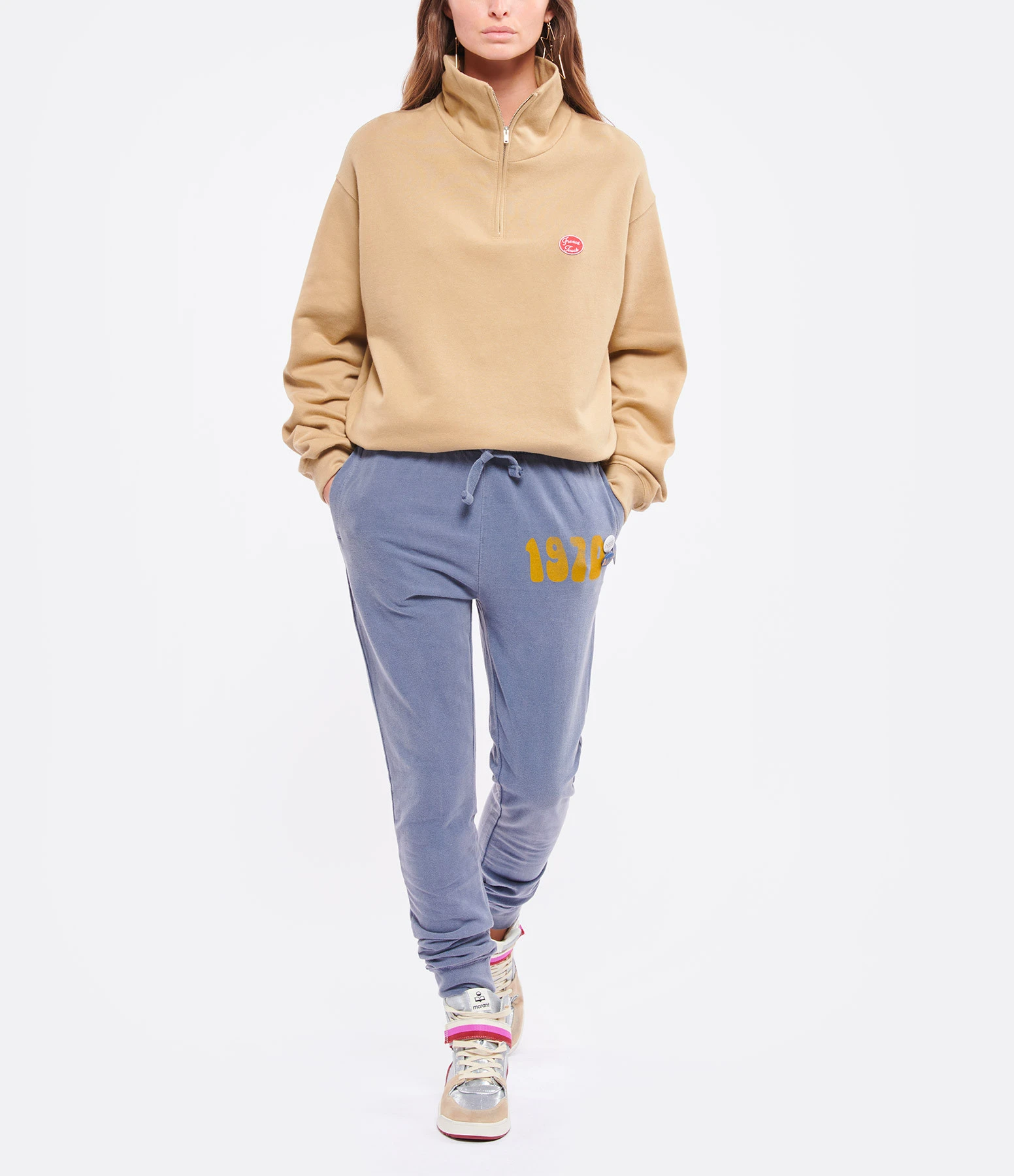 NEWTONE Jogging Jogger 1970 Coton Bleu Denim 5 NEWTONE Jogging Jogger 1970 Coton Bleu Denim – Image 3