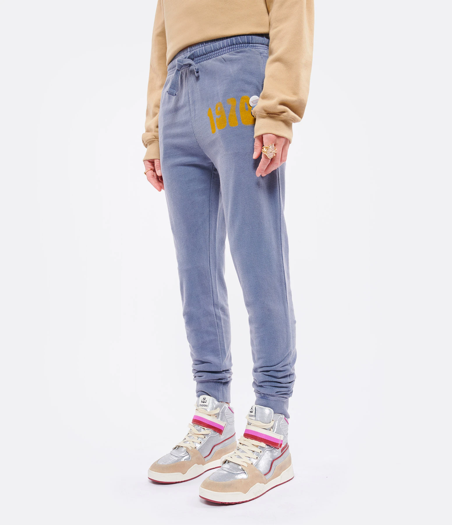 NEWTONE Jogging Jogger 1970 Coton Bleu Denim 6 NEWTONE Jogging Jogger 1970 Coton Bleu Denim – Image 4