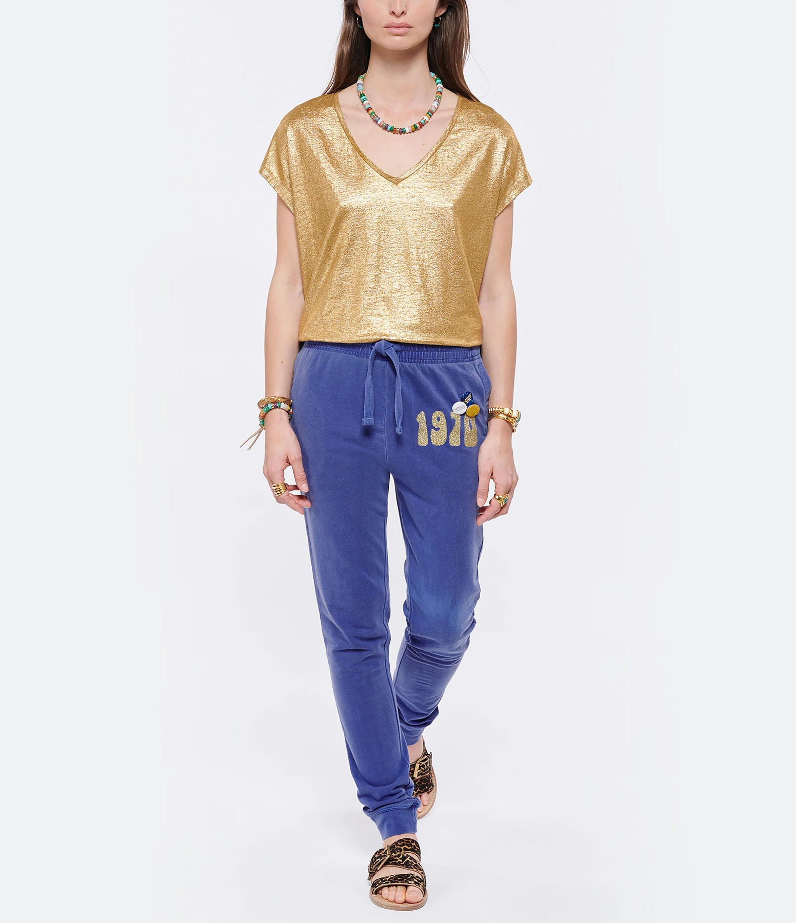 NEWTONE Jogging Jogger 1970 Coton Bleu 4 NEWTONE Jogging Jogger 1970 Coton Bleu – Image 2