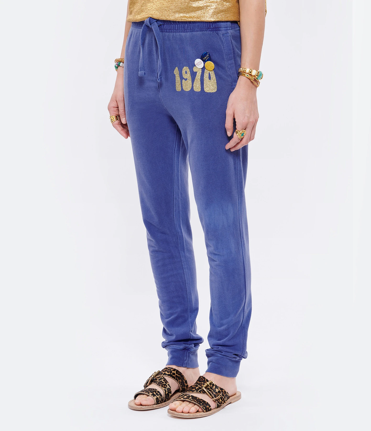 NEWTONE Jogging Jogger 1970 Coton Bleu 5 NEWTONE Jogging Jogger 1970 Coton Bleu – Image 3