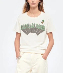 NEWTONE Tee-shirt Starlight Cadillac Coton Naturel -ANINE BING Boutique newto look20220810 228