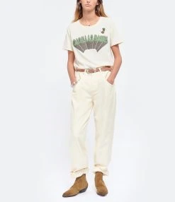 NEWTONE Tee-shirt Starlight Cadillac Coton Naturel -ANINE BING Boutique newto look20220810 235