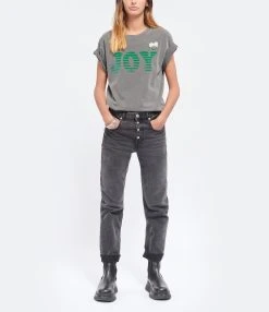 NEWTONE Tee-shirt Trucker Joy Coton Pepper -ANINE BING Boutique newto look20220810 493