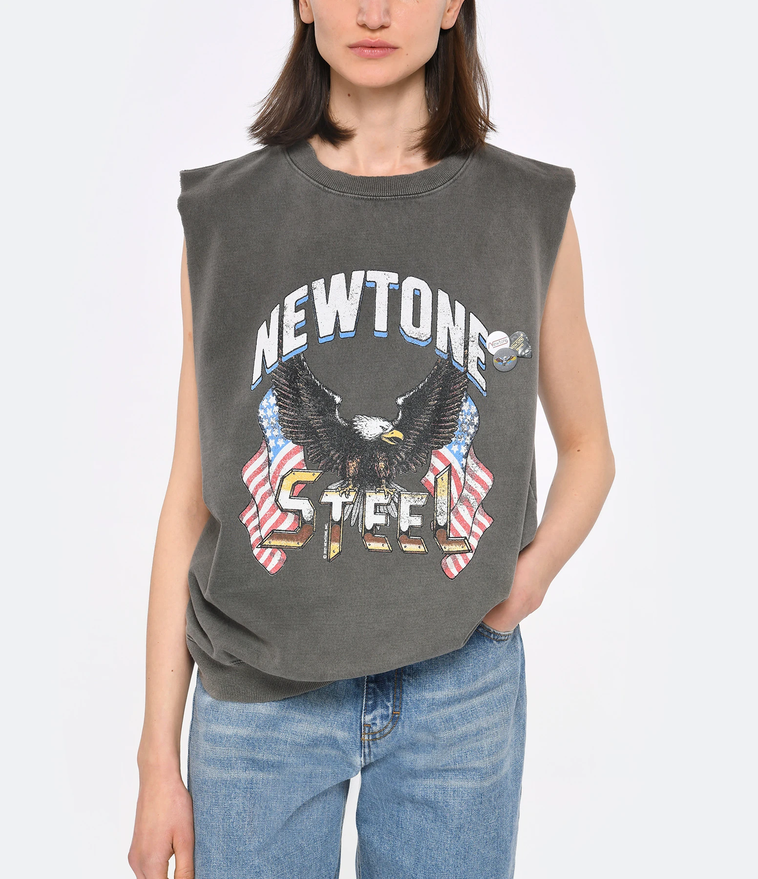 NEWTONE Tee-shirt Bolster Steel Pepper 5 NEWTONE Tee-shirt Bolster Steel Pepper – Image 3